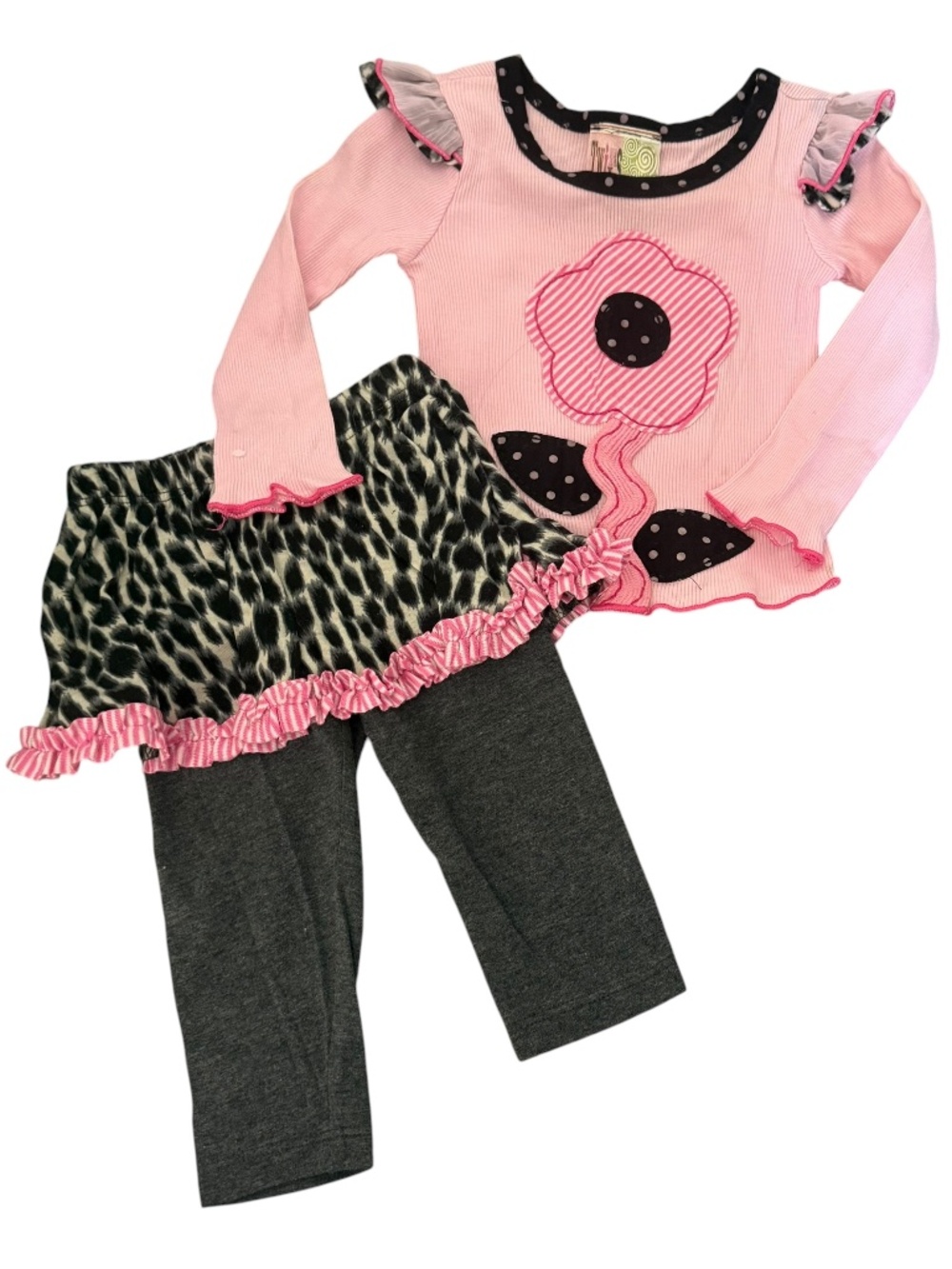 Twirls & Twigs 2 pc Tutu Outfit Girls 6-12 M